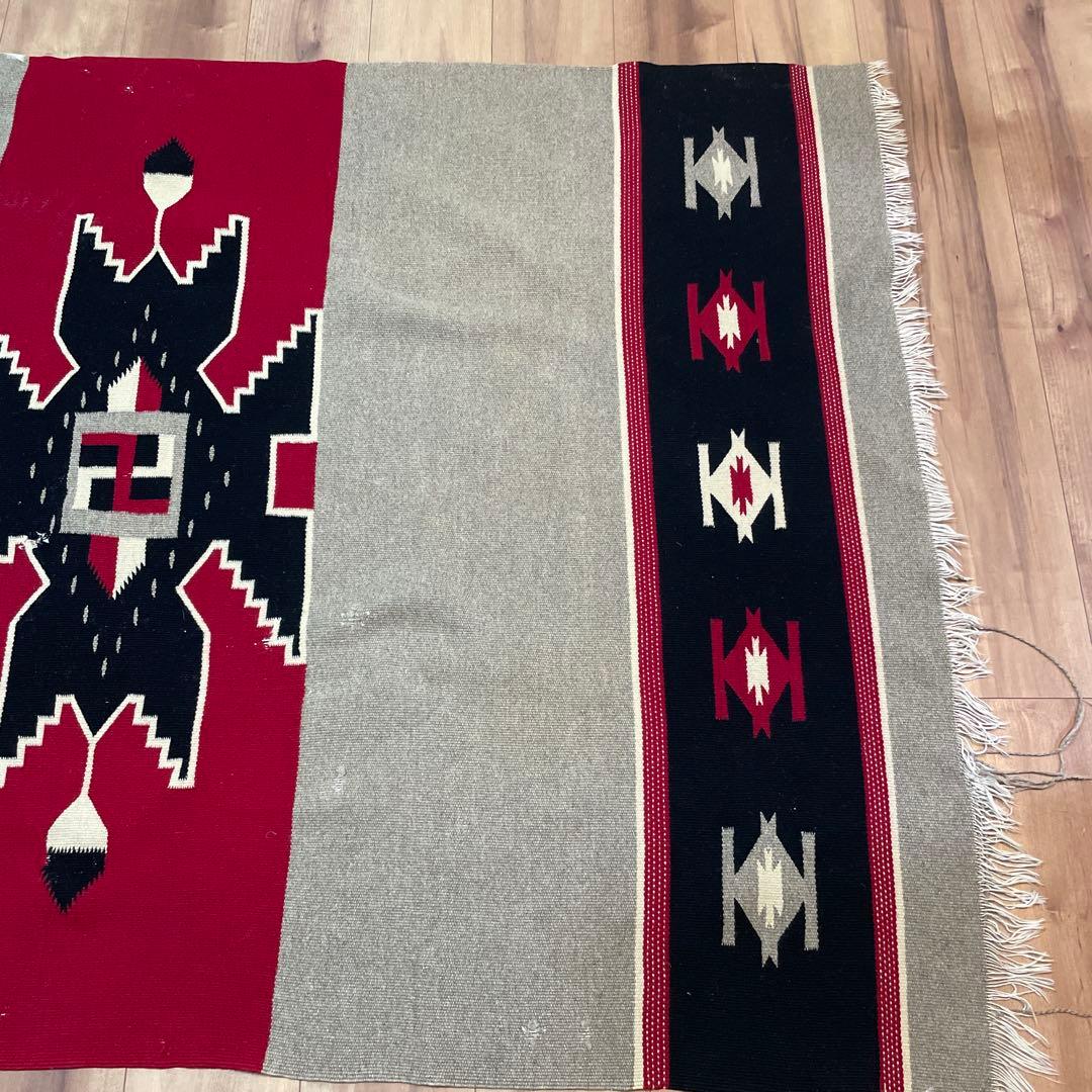 スワスティカ　ナバホ　卍　20S 30Sネイティブアメリカンデザイン ラグ