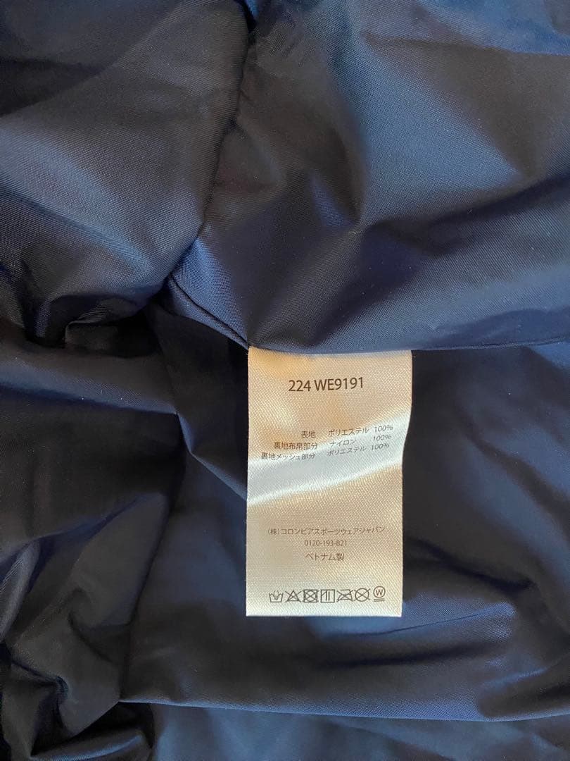 【美品】Columbia ネイビー ジャケット　3WAY（ダウンライナーつき）