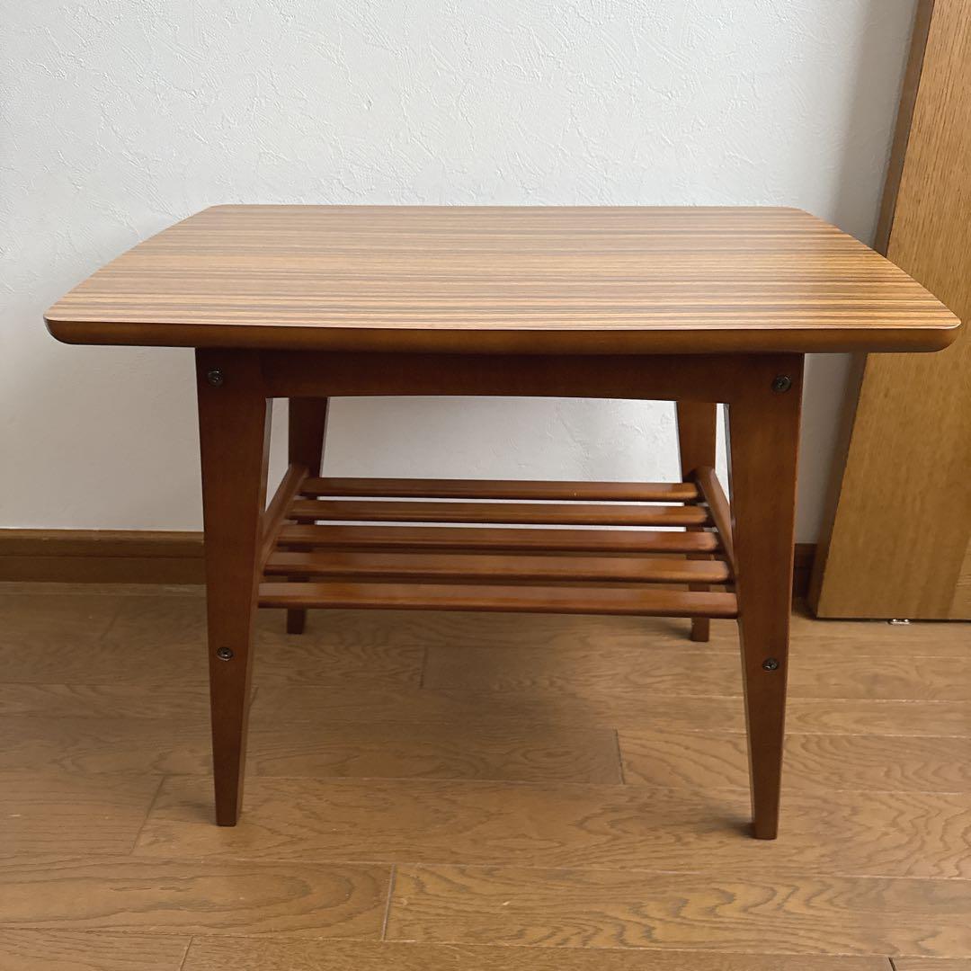 カリモク60　リビングテーブル　小　ウォールナット　サイドテーブル　ローテーブル