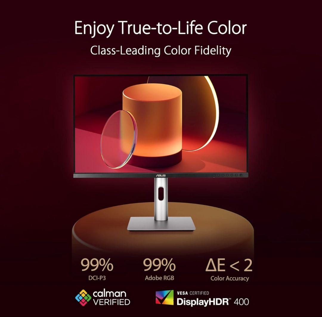 美品　ASUS 4K モニター ProArt PA279CRV　27インチ