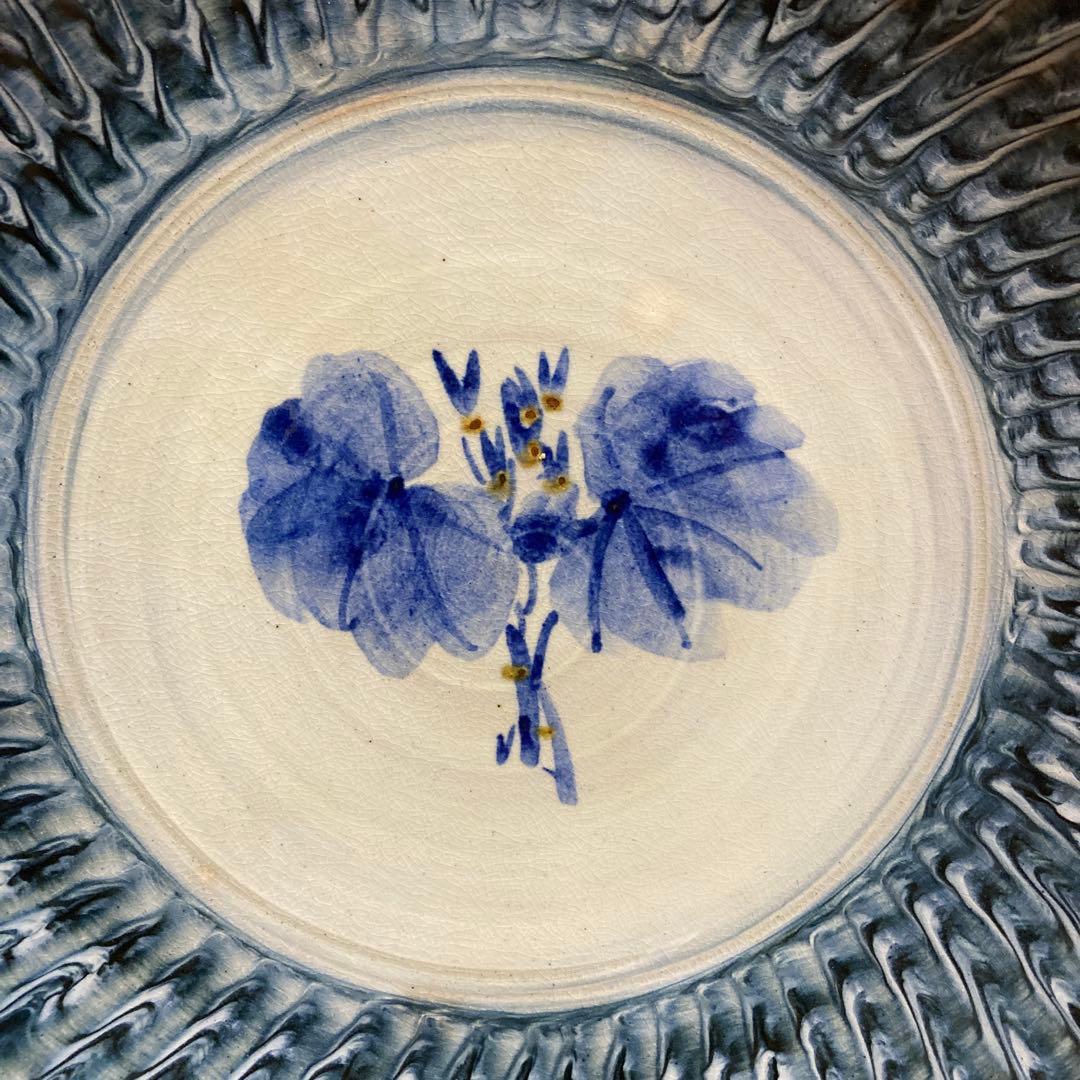 羽島焼 小河原勝康 大皿 幅約40センチ 皿 鉢 飾り皿 共箱