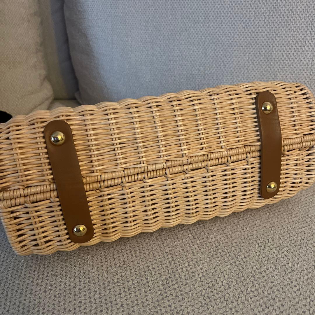 TOMMASO CANDRIA トーマソカンダリア カゴバッグ バンブーハンドル