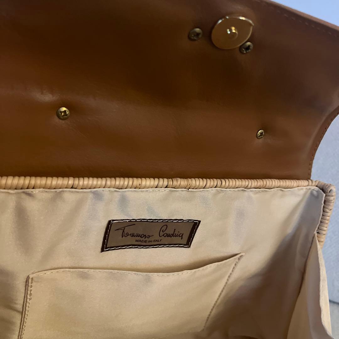 TOMMASO CANDRIA トーマソカンダリア カゴバッグ バンブーハンドル