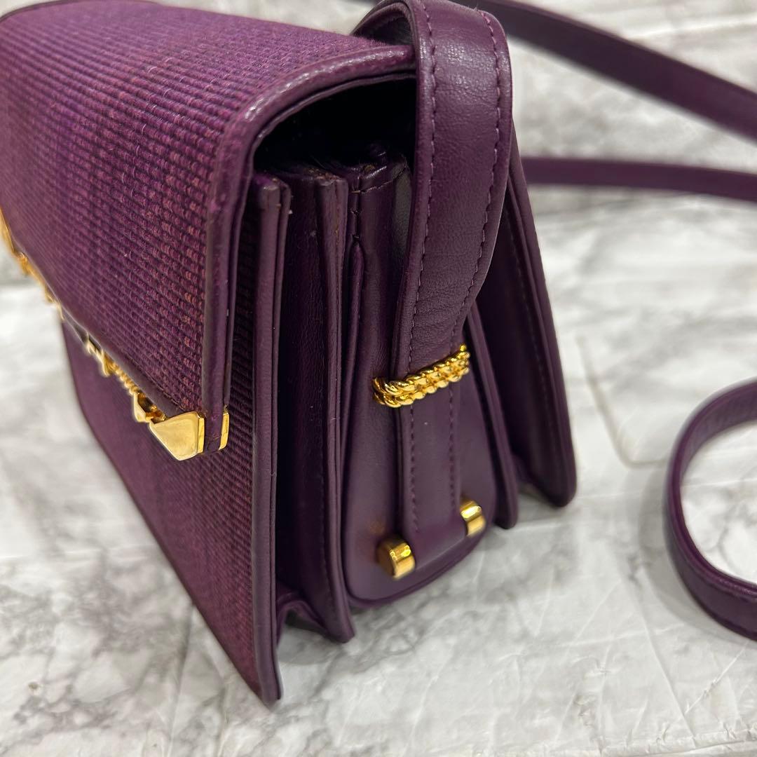 COMTESSE コンテス　バッグ　ショルダーバッグ　ホースヘア　紫　美品