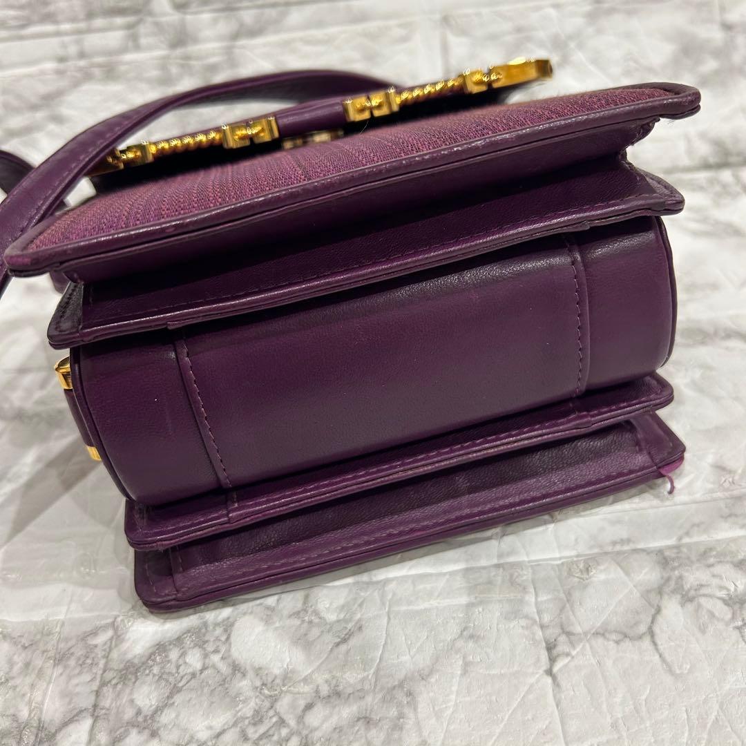 COMTESSE コンテス　バッグ　ショルダーバッグ　ホースヘア　紫　美品