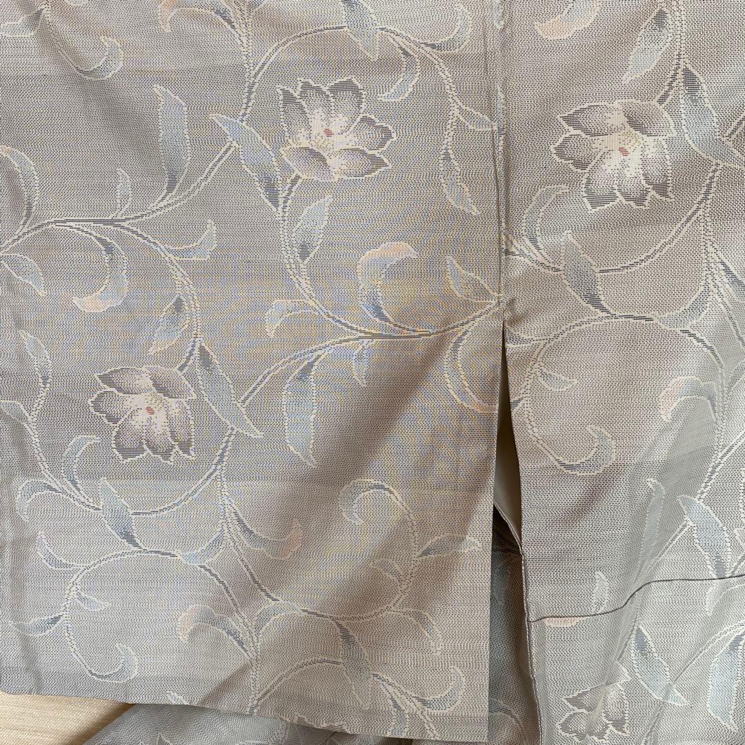 値下げ　白大島　色大島　オリエンタル花唐草