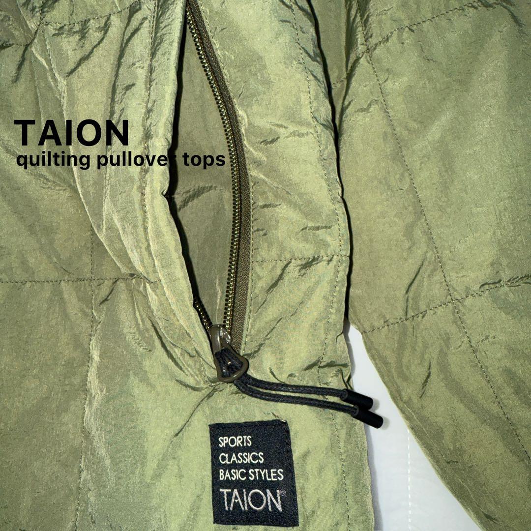 タイオン TAION 中綿ミリタリープルオーバートップス 美品
