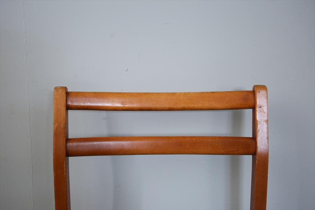 英国ヴィンテージチーク古木ダイニングチェア/椅子イス/モダン(92-183-2)