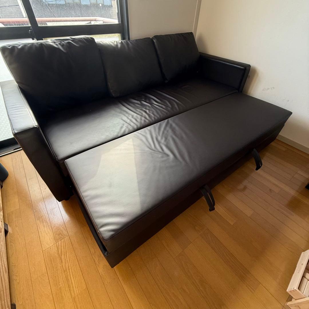 【傷汚れあり】ニトリ　3人用ソファベッド( Nシールド ノアーク2S DBR)