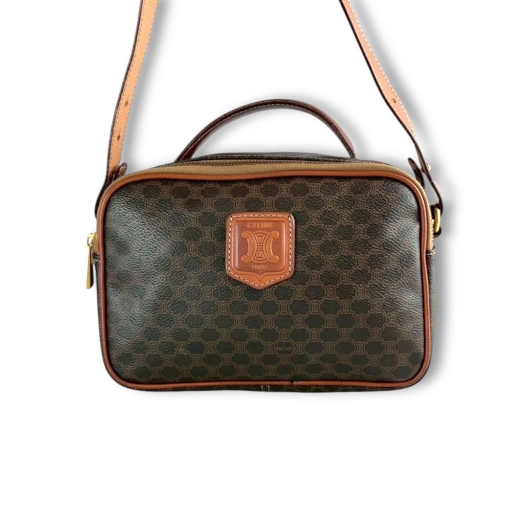 希少★セリーヌ マカダム 2way ショルダーバッグ ハンドバッグ トリオンフ