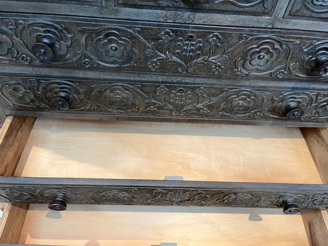 チェスト 着物箪笥 木彫り インテリア 箪笥 昭和レトロ ビンテージ 木製