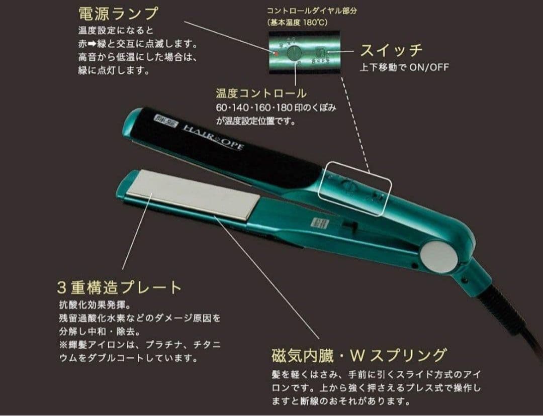 最終価格 新品未使用サニープレイス　輝髪　MGプラチナ　ストレートアイロン