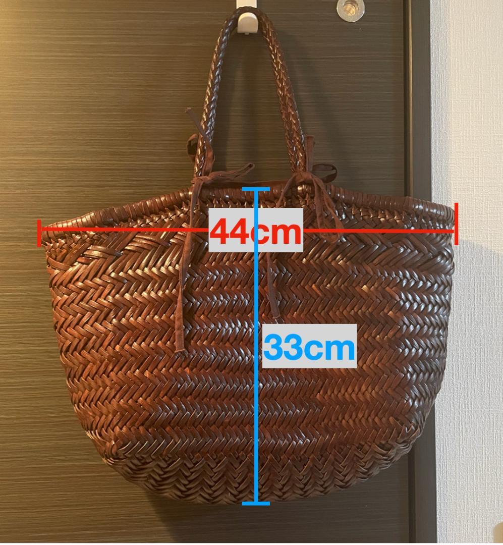 Dragon Diffusion かごバッグ トート 編み込み 牛革 ブラウン