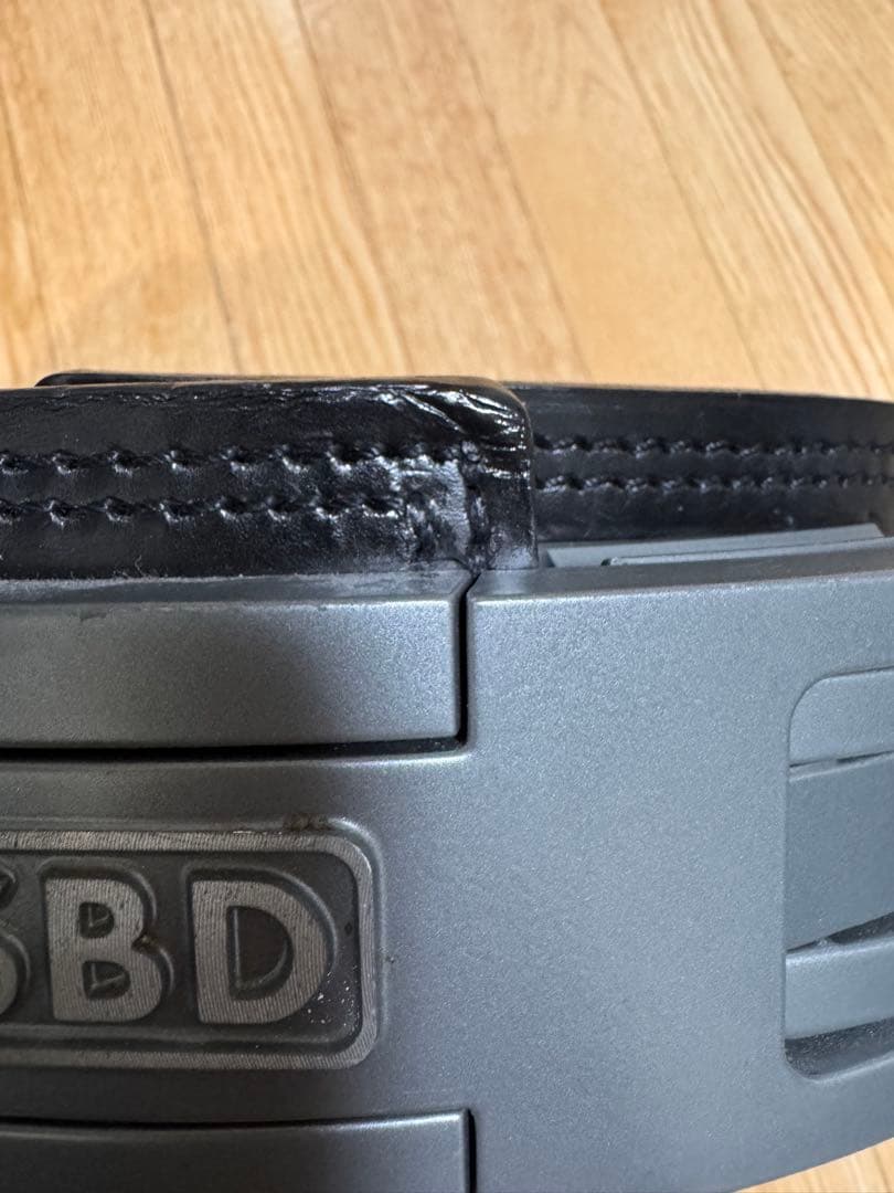 【旧ロゴ】SBD トレーニング・パワーベルト 黒/赤　サイズS