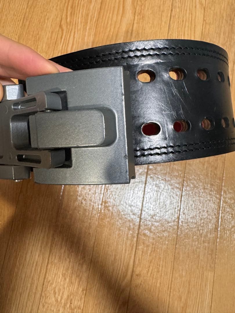 【旧ロゴ】SBD トレーニング・パワーベルト 黒/赤　サイズS