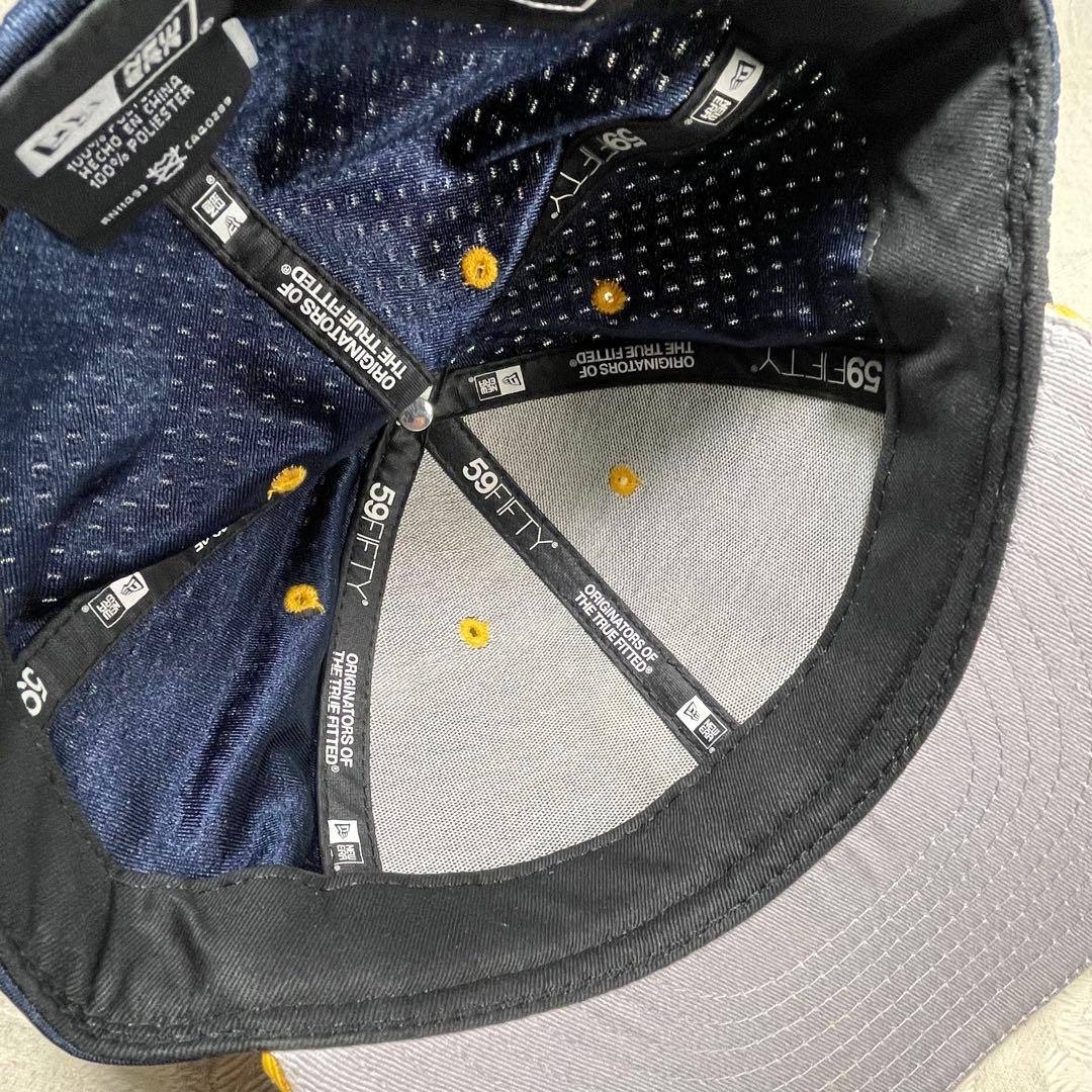 横浜ベイスターズ NEW ERA キャップ 旧ロゴ β ベータ 黒金 プロコレ