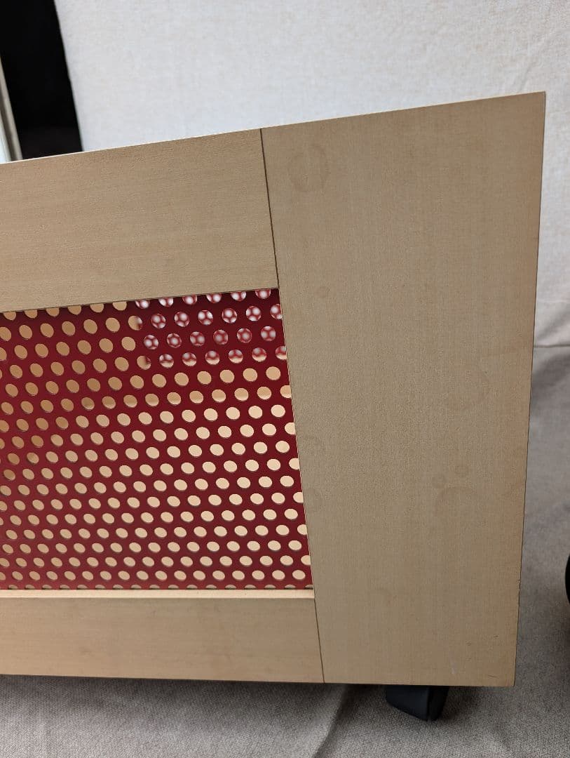 即発送☆アクタス購入　収納ボックス キャスター付き 赤メッシュ