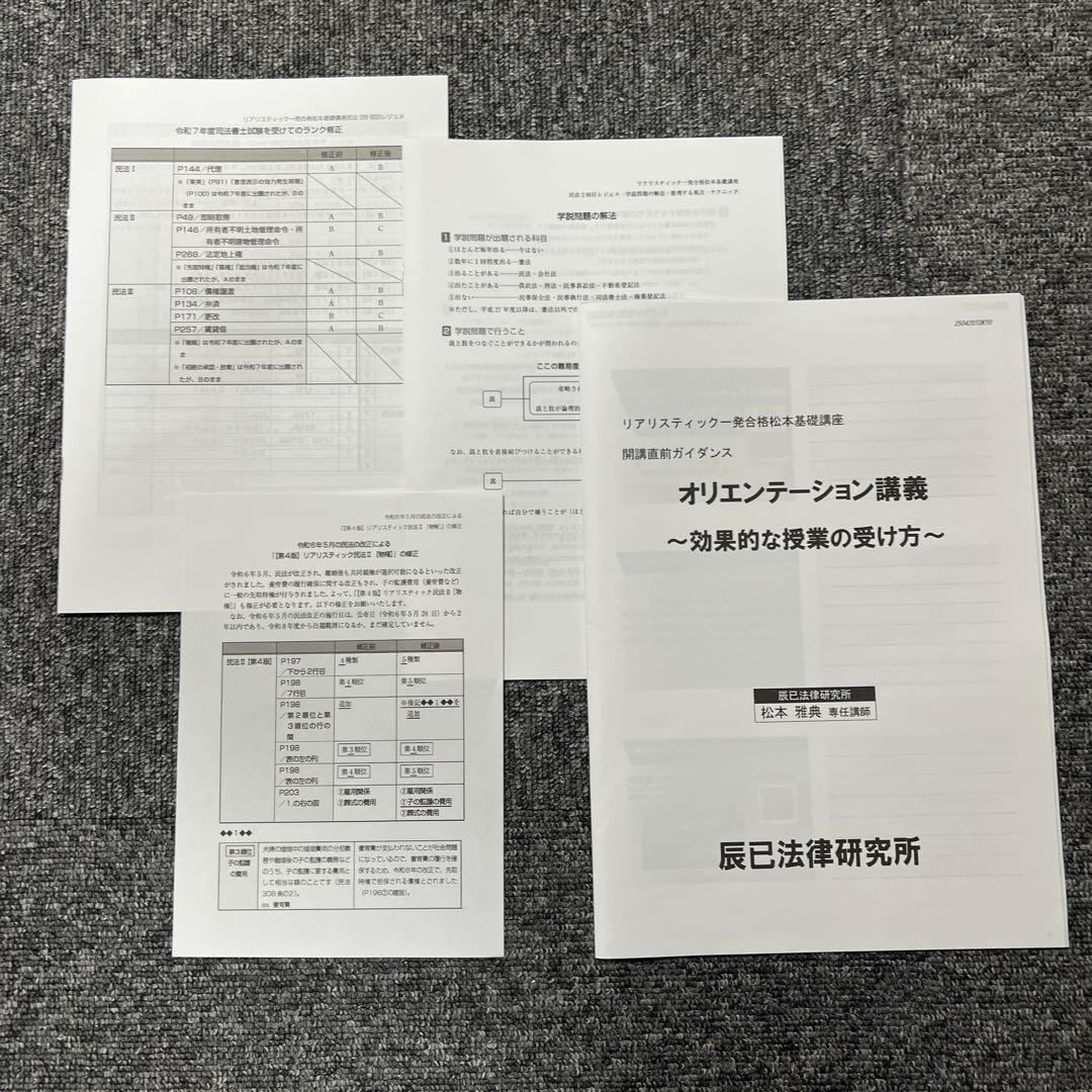 【過去問5冊セット】2026年 リアリスティック　司法書士試験　民法DVD