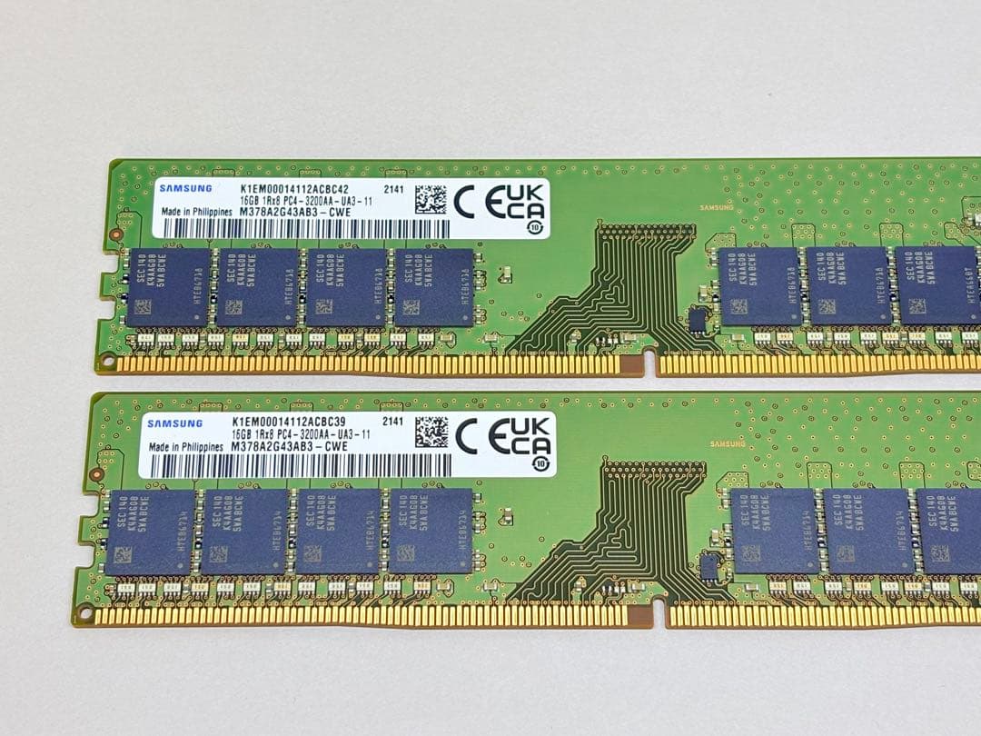 メモリー SAMSUNG DDR4 3200 16GBx2(32GB)