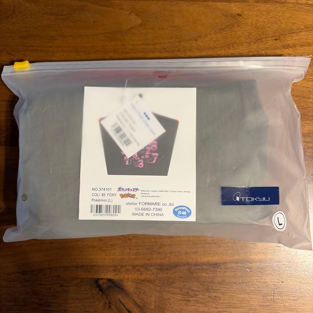 ボールアンドチェーン　ポケモン　ピカチュウ　グレー　L