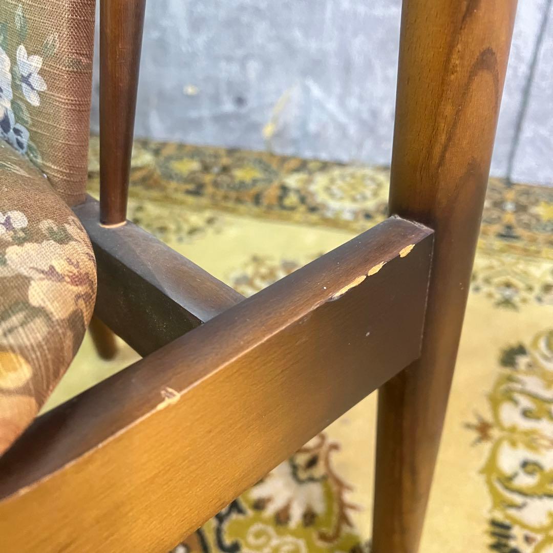 ꧁トーヨーファニチャー TOYO FUNITURE꧂花柄ダイニングチェア 椅子