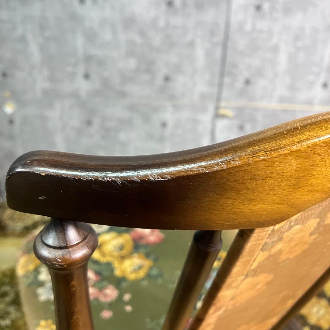 ꧁トーヨーファニチャー TOYO FUNITURE꧂花柄ダイニングチェア 椅子