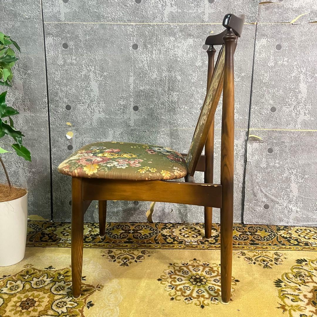 ꧁トーヨーファニチャー TOYO FUNITURE꧂花柄ダイニングチェア 椅子