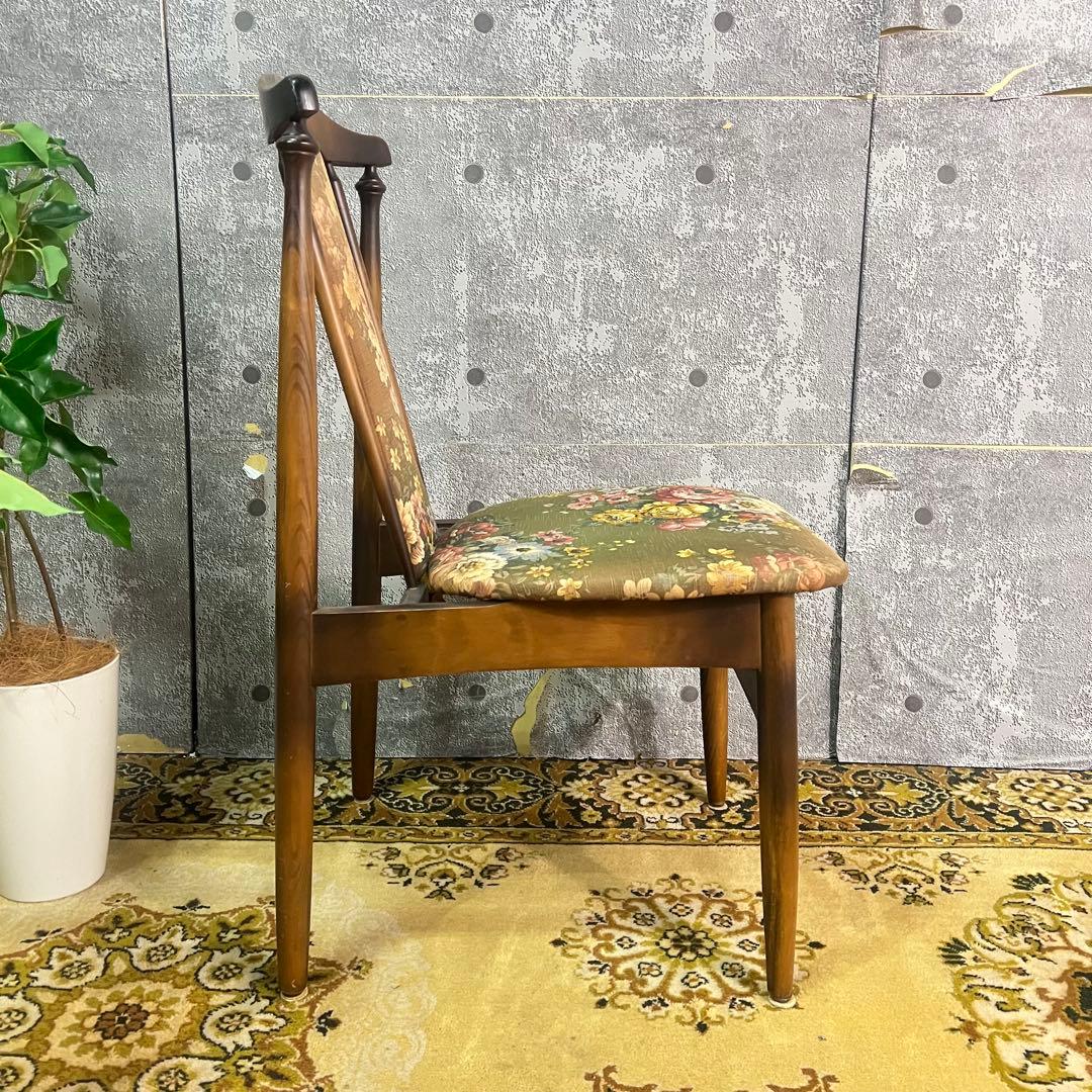꧁トーヨーファニチャー TOYO FUNITURE꧂花柄ダイニングチェア 椅子