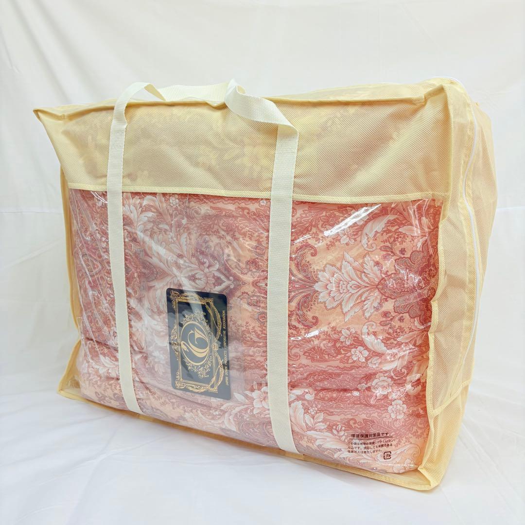 羽毛布団 ダブル ポーランド ホワイトマザーグース CH92103 ピンク