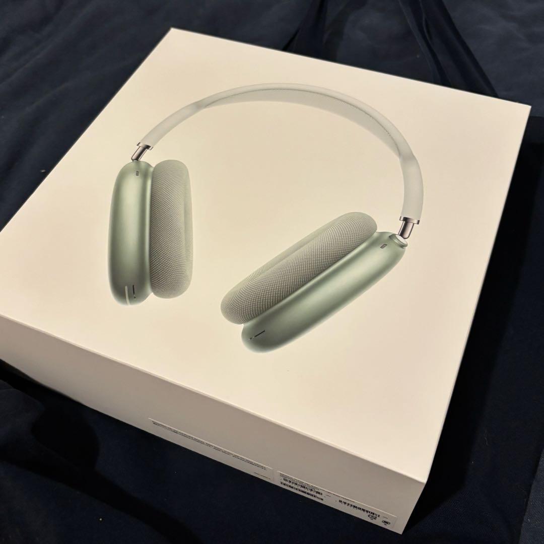 【ジャンク】Airpods Max 第一世代　グリーン オーディオケーブル付