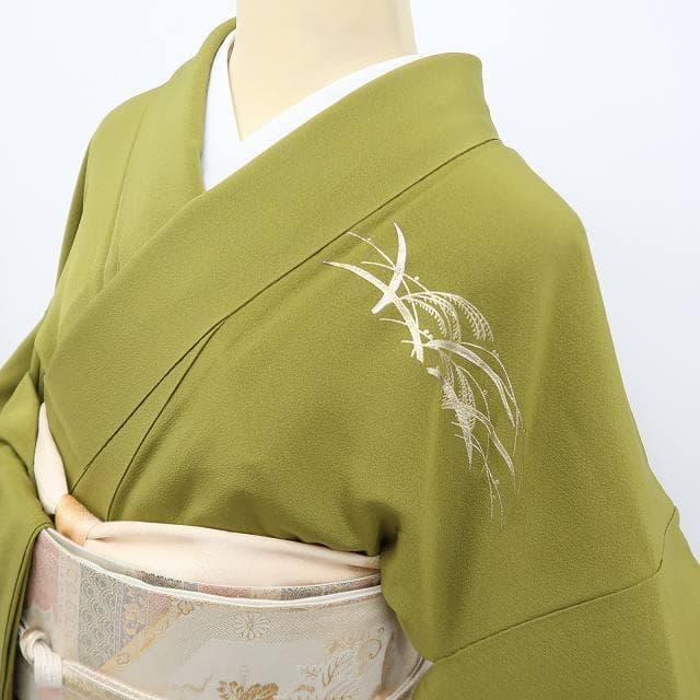 美品 金彩友禅 和田光正落款 光正高蒔絵“品よく輝く特別な私”訪問着 A-51
