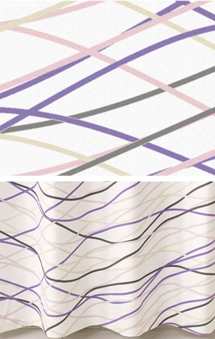 遮光カーテン　145×135　2枚入　白　ホワイト　紫　パープル