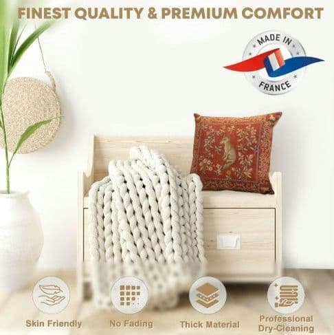 Charlotte Furnishingsジャガード織りクッションカバー