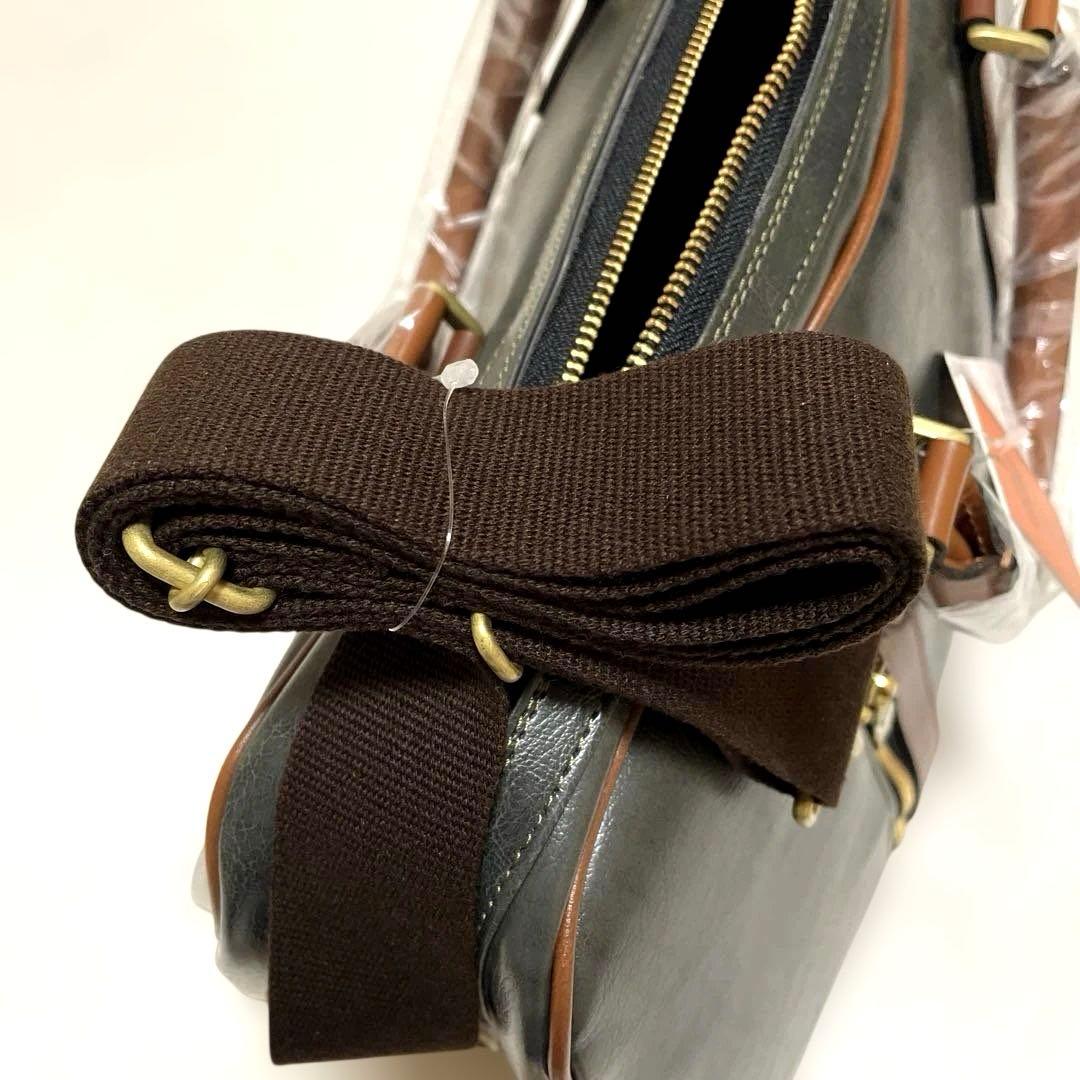 【新品タグ付】EVERWINエバウィンボストンバッグカーキ日本製