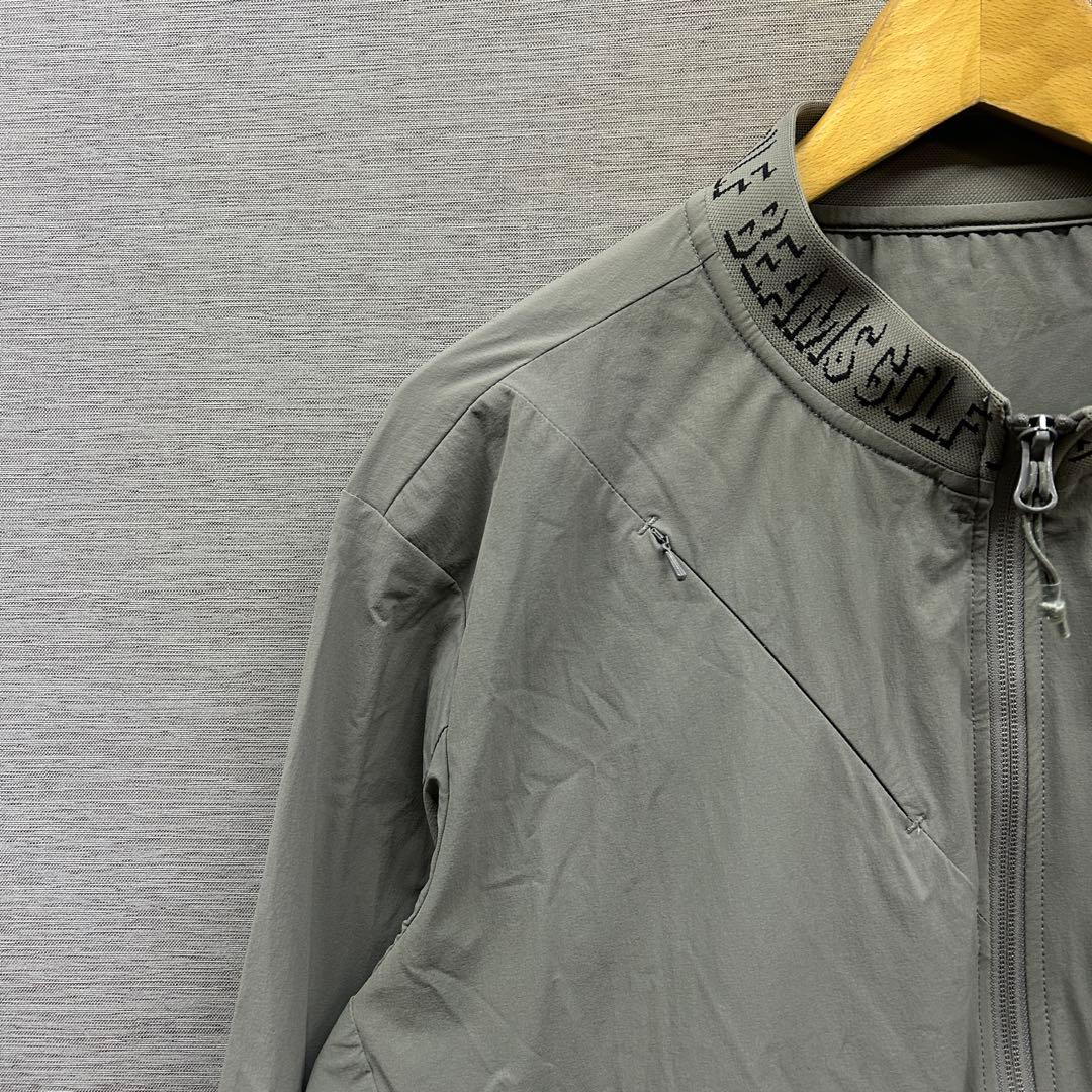 BEAMS GOLF リブ ロゴ ナイロン ジップ ブルゾン ビームスゴルフ