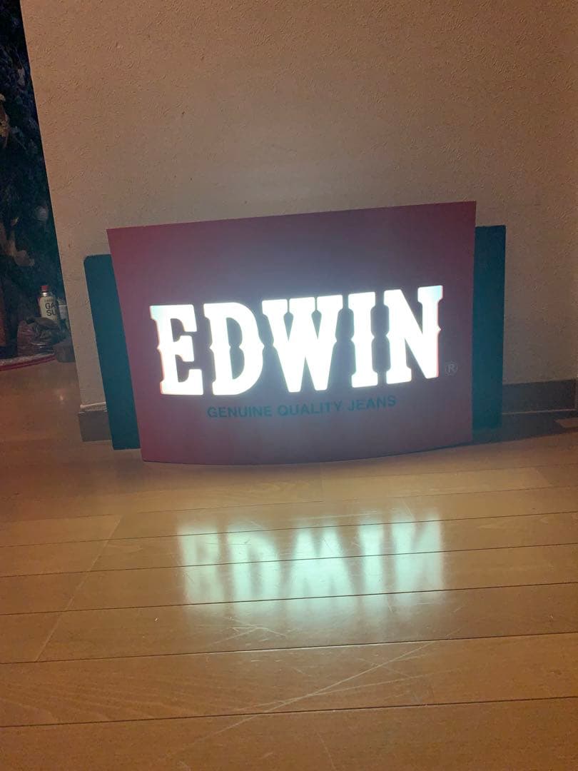 エドウィン　EDWIN 電飾看板　点灯確認ok品　大型照明