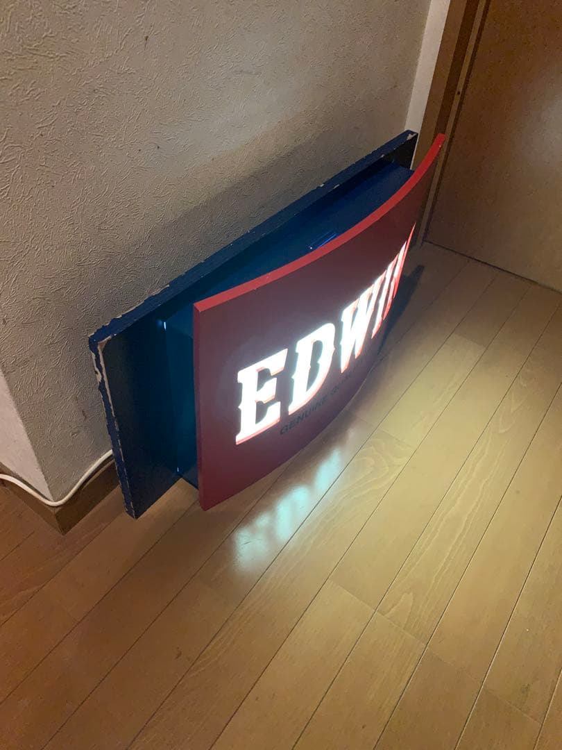 エドウィン　EDWIN 電飾看板　点灯確認ok品　大型照明