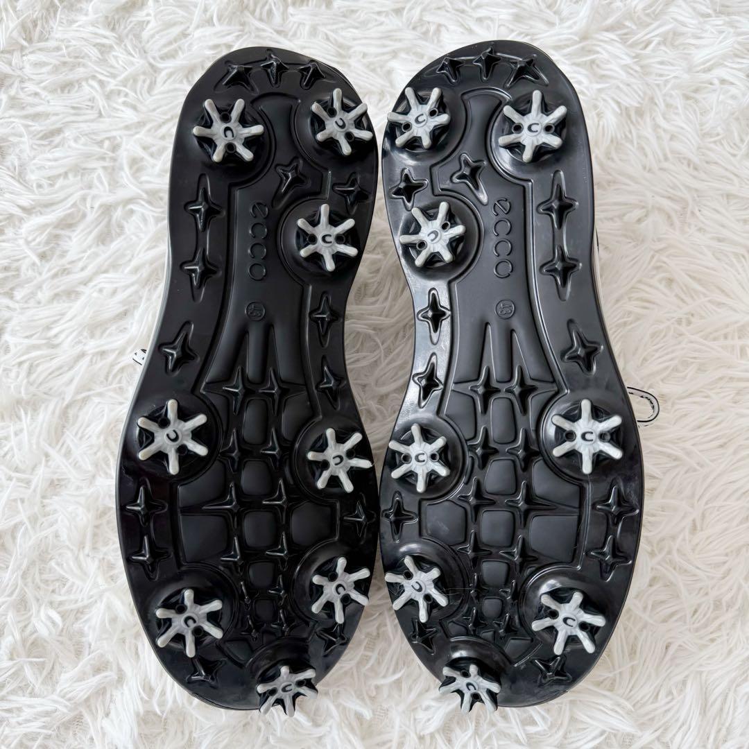 ECCOエコー ゴアテックス ゴルフシューズ ホワイト/ブラック 27.5cm