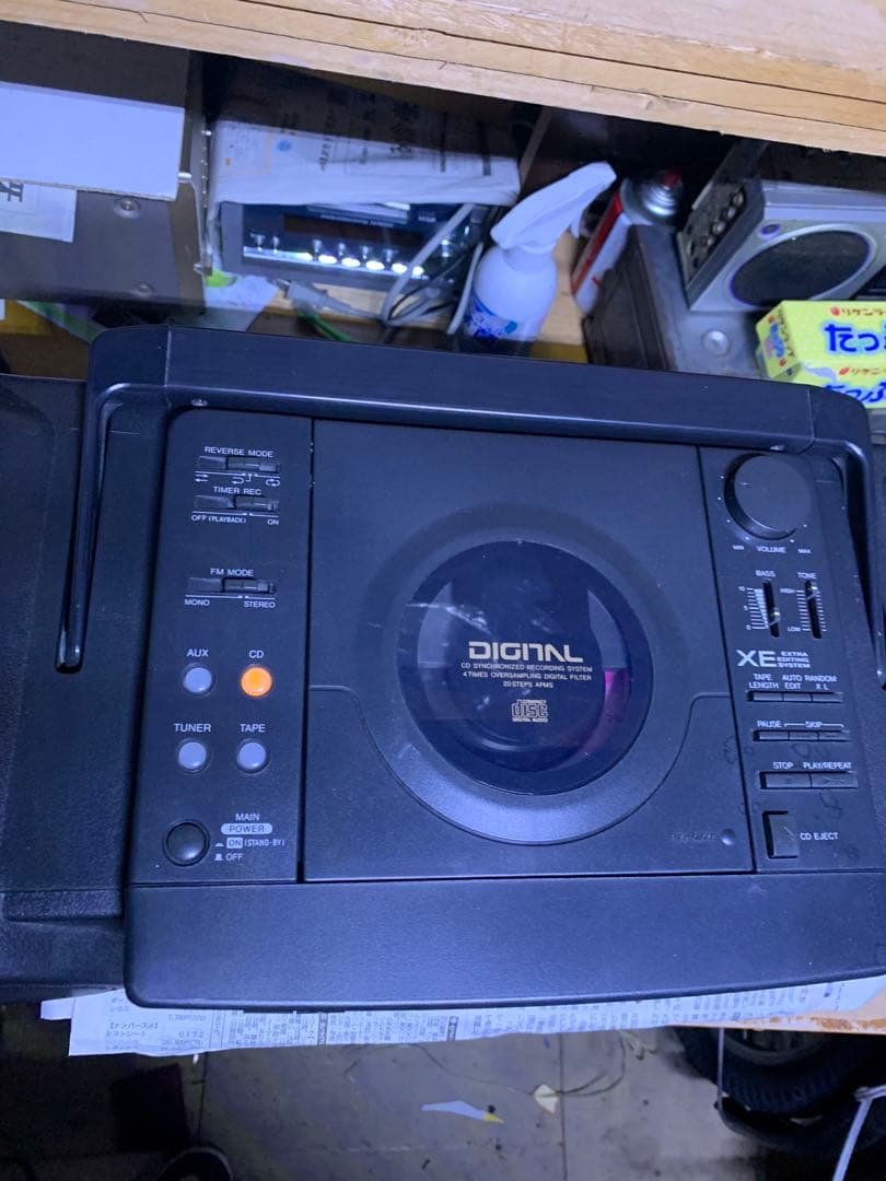 【美品、再生ok】SHARP QT-77CD コンパクトディスク ダブルカセット