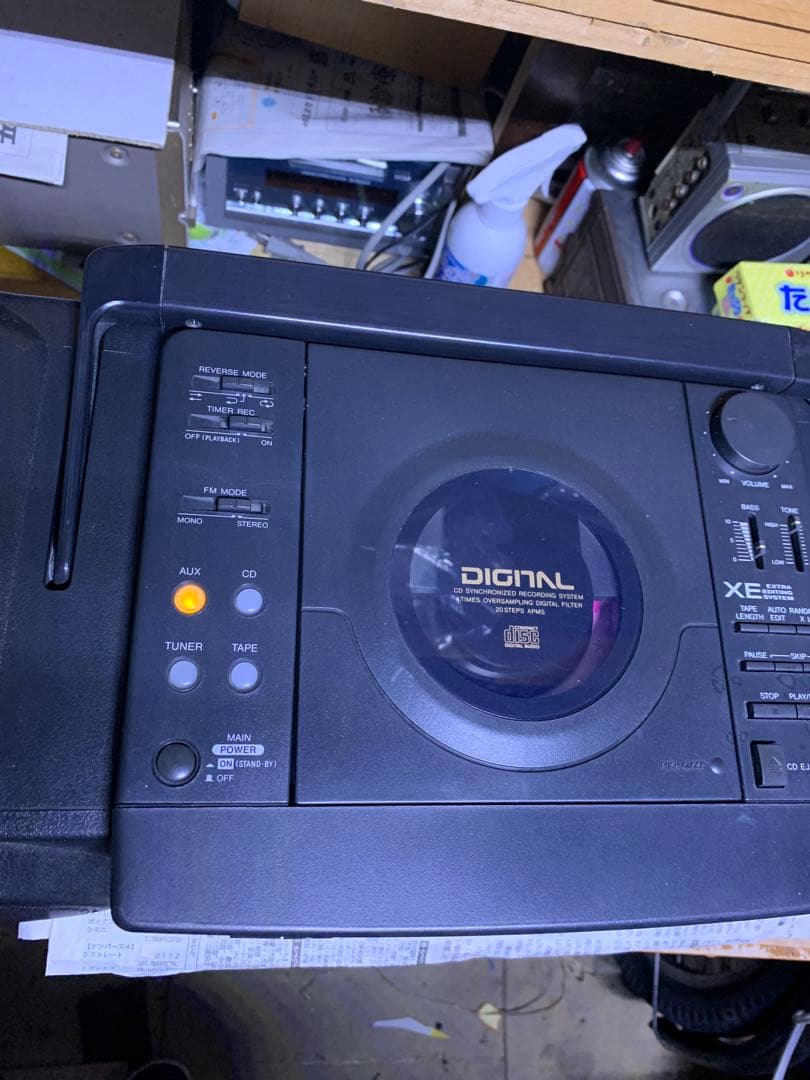 【美品、再生ok】SHARP QT-77CD コンパクトディスク ダブルカセット