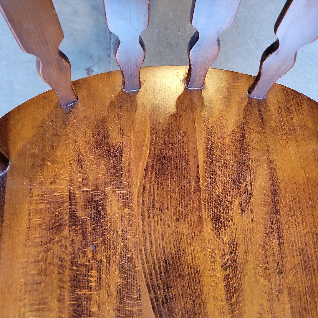 ウィンザーチェアA　木製　ダイニングチェア　レトロ　　ビンテージ　コイズミ