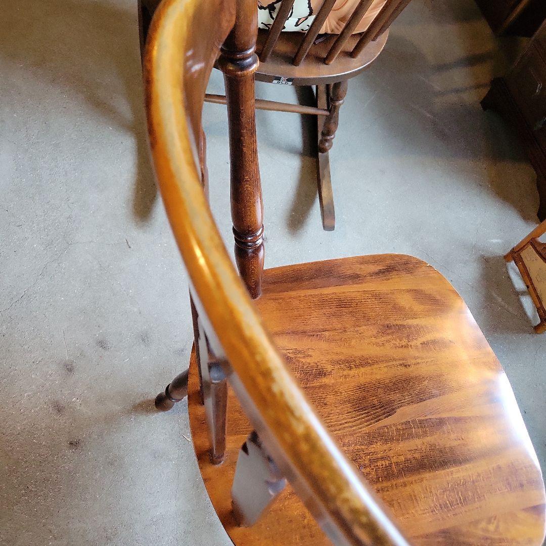 ウィンザーチェアA　木製　ダイニングチェア　レトロ　　ビンテージ　コイズミ