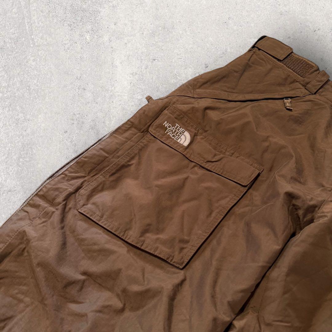 【くびなが】スキー　スノボーパンツ　刺繍ロゴ　茶色　XL ハイベント