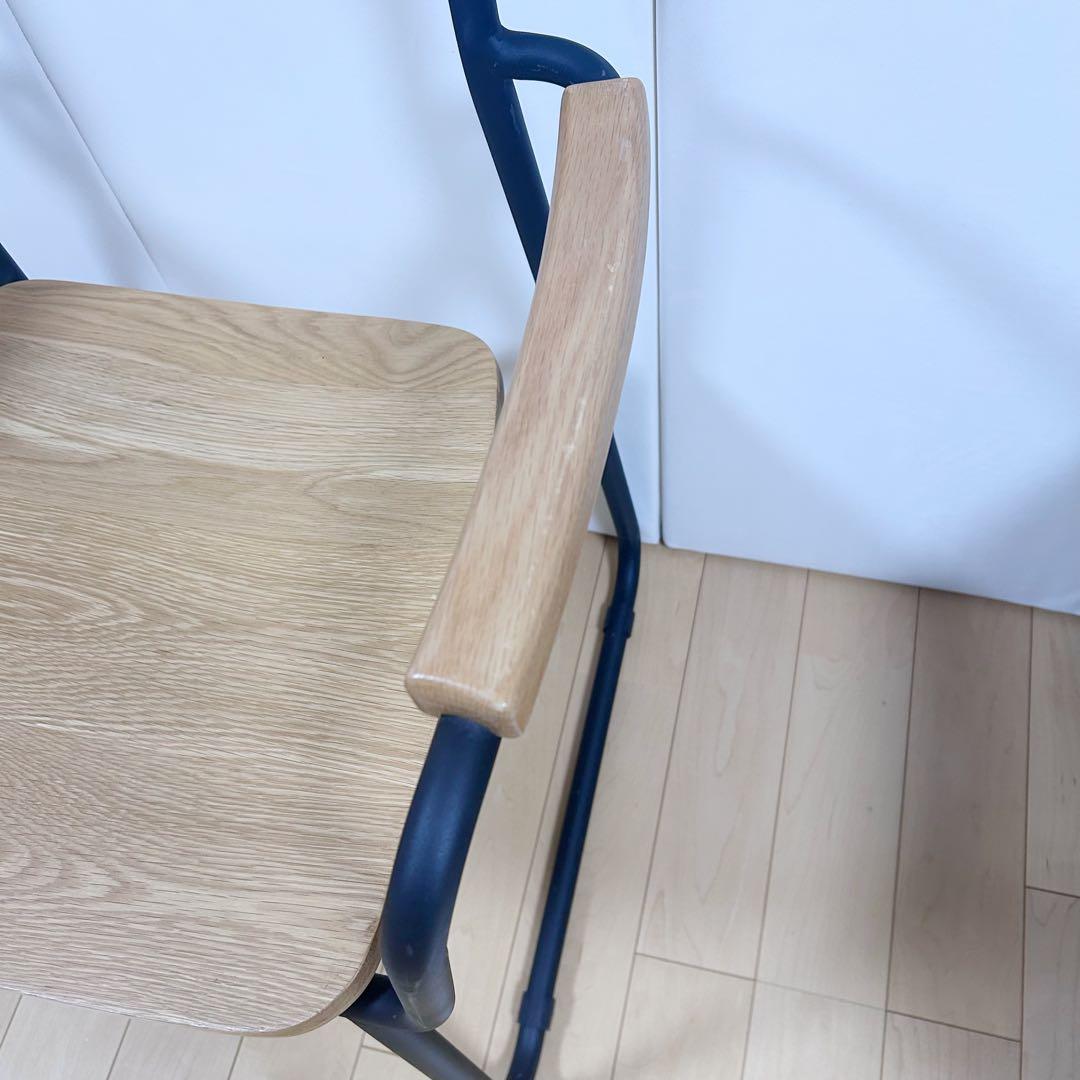 北欧　モリヨシFlo POKKYARMCHAR ナラ材　アーム付　天然木アイアン