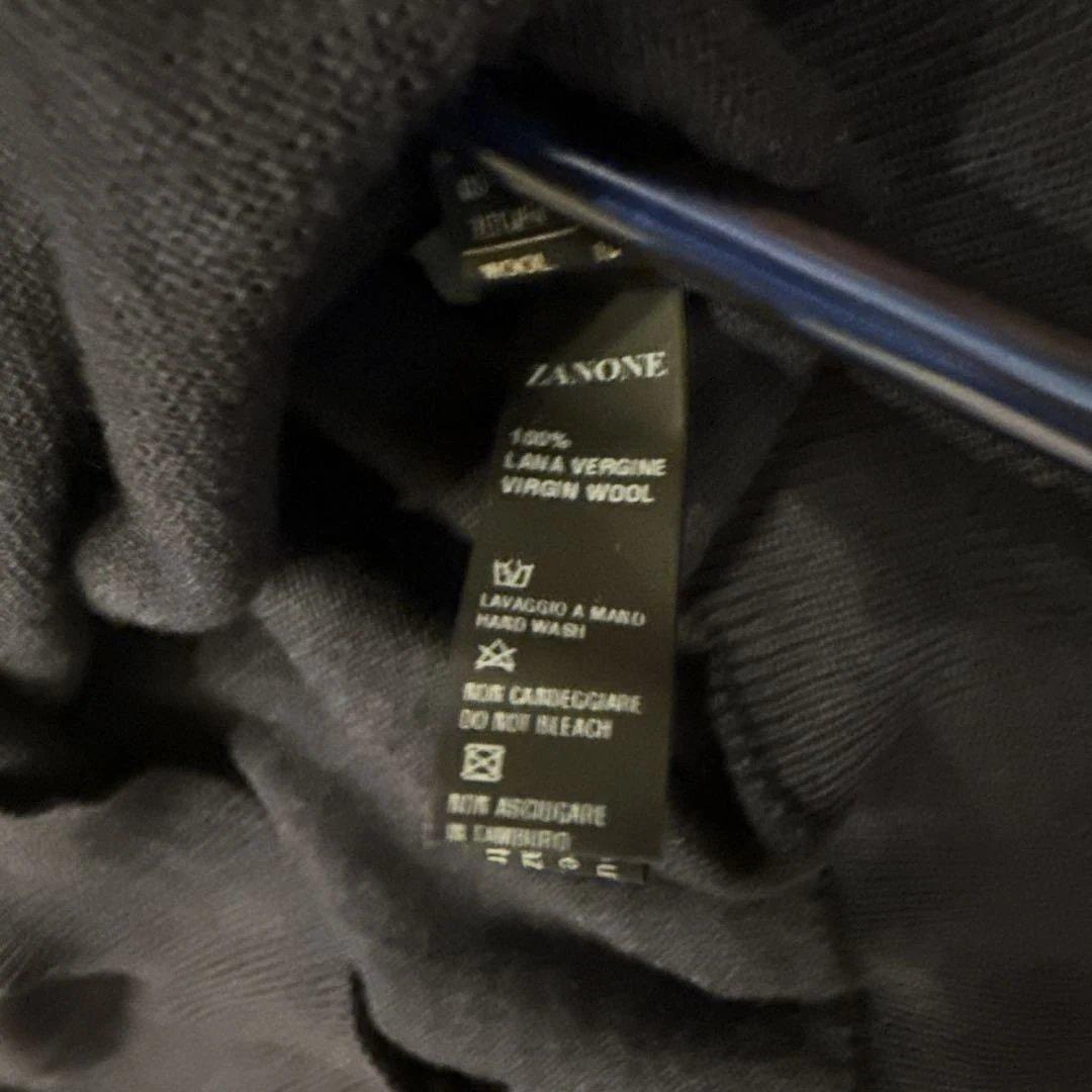 ZANONE タートルネック　46サイズ　ネイビー