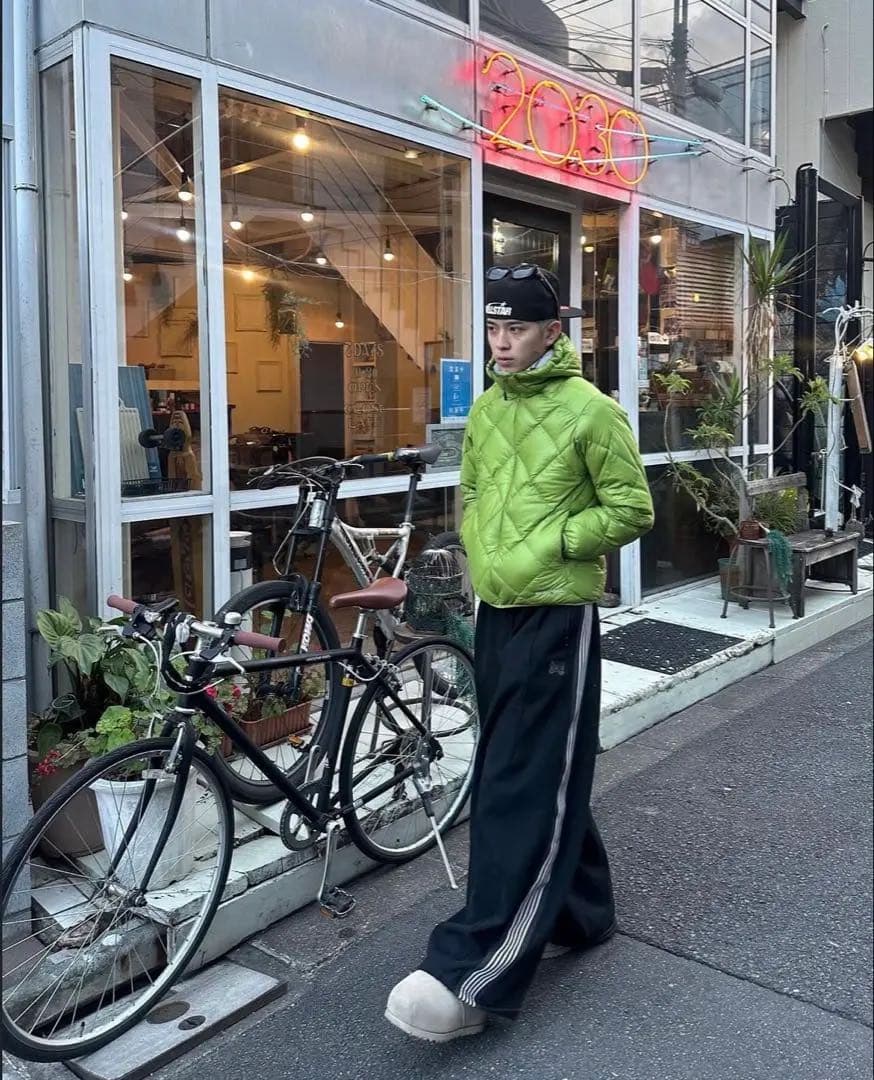 mont-bell ダウンジャケット キルティング短丈かつきくん着用