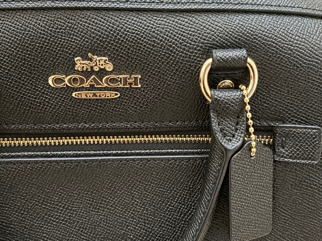 miho　COACH ローアン サッチェル バッグ　ブラック