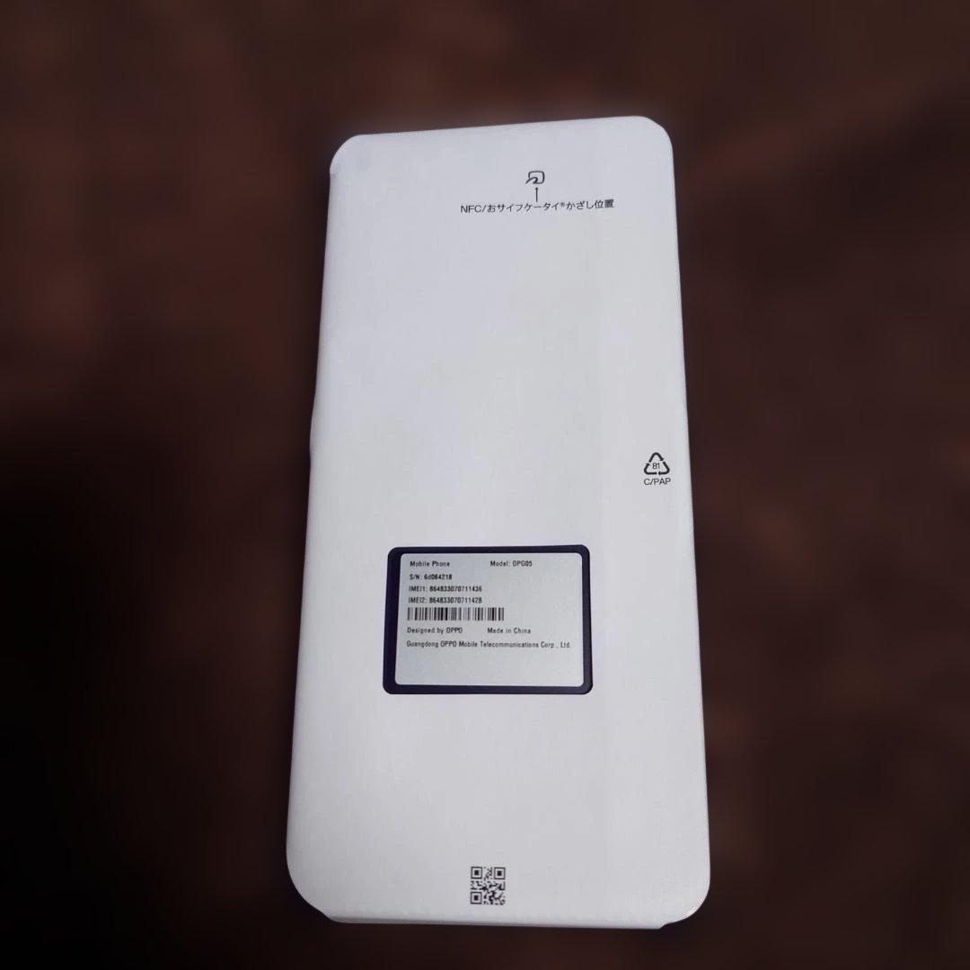 開封済新品即発送IMEI両方⭕️ oppo reno 13a ルミナスネイビー