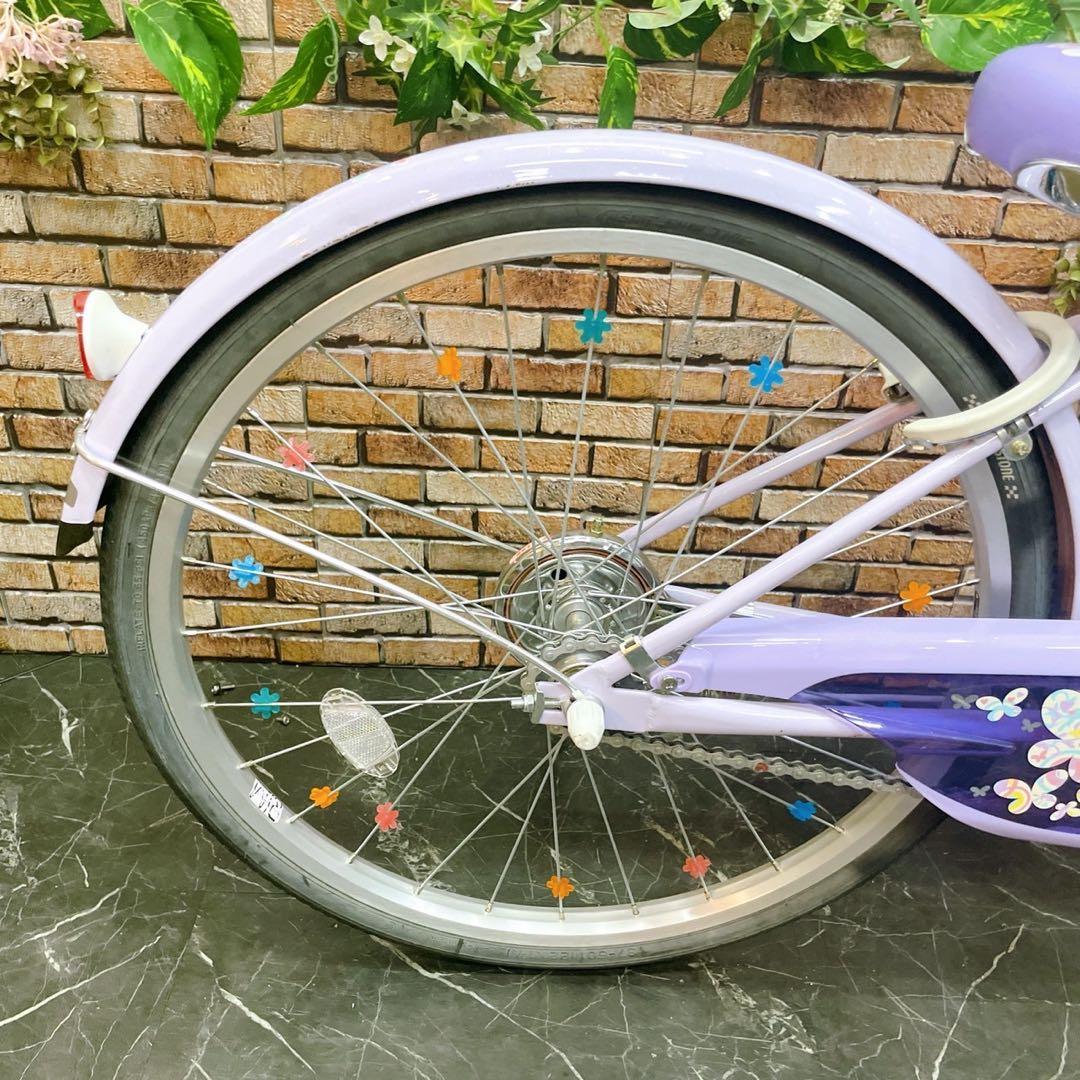 【25】子供用自転車 子供車 ブリヂストン ECOPAL パープル 22インチ