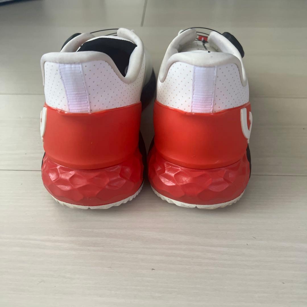 G-DRIVE ダイヤル式ゴルフシューズ ホワイト/レッド